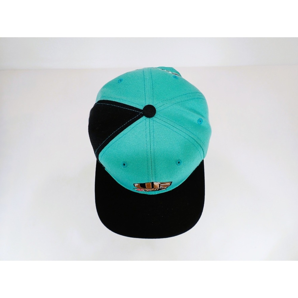 Mitchell & Ness Vancouver Grizzlies Snapback Hat Teal Black NBA Basketball - Picture 2 of 8
